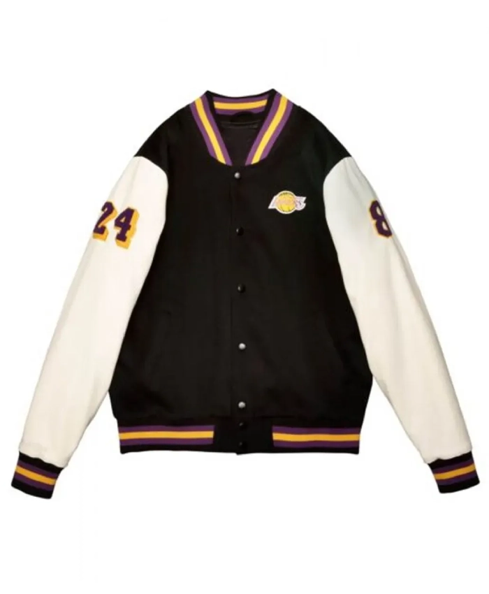 Kobe Bryant LA Lakers Black Mamba Hall of Fame Varsity Jacket