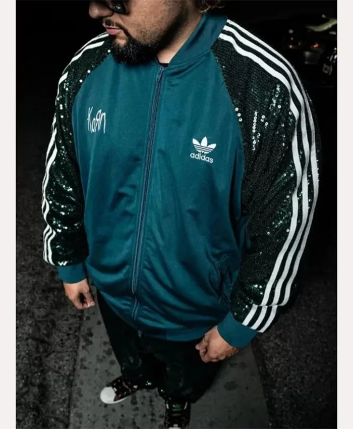Korn X Adidas Green Track Jacket For Sale