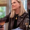 Kristen Johnston Leanne S01 Biker Leather Jacket