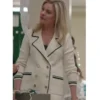 Kylee Evans Mistletoe Murders S02 White Knitted Blazer