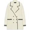 Kylee Evans Mistletoe Murders S02 White Knitted Blazer For Sale