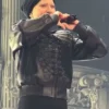 Lady Gaga Concert 2025 Black Leather Jacket