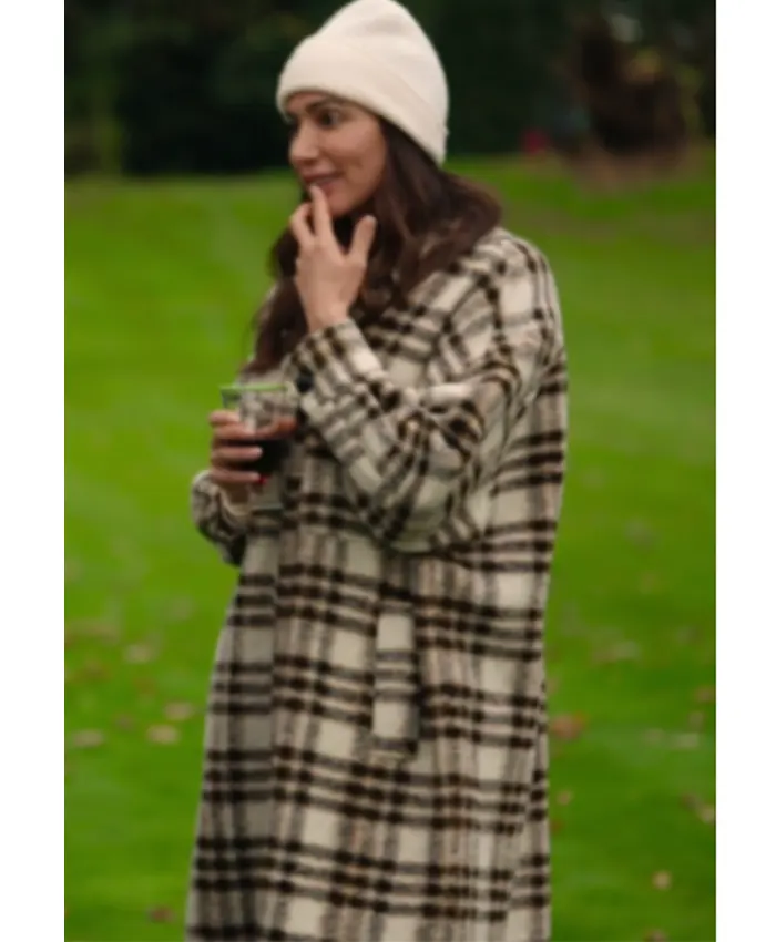 Lauren Silverman The Next Act S01 Wool Plaid Coat