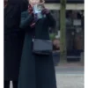 Lesley Manville Midwinter Break Green Coat For Sale
