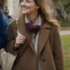 Leslie Mann Poetic License Brown Wool Coat For Sale