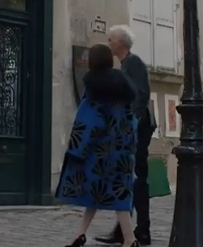 Lily Collins Emily In Paris S05 Blue Coat For Sale