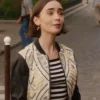 Lily Collins Emily In Paris S05 Bomber Jacket