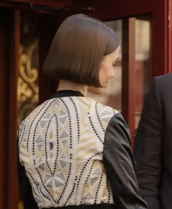 Lily Collins Emily In Paris S05 Bomber Jacket For Sale