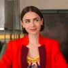 Lily Collins Emily In Paris Season 5 Red Blazer