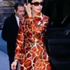 Lily Collins NYC 2025 Satin Trench Coat For Sale