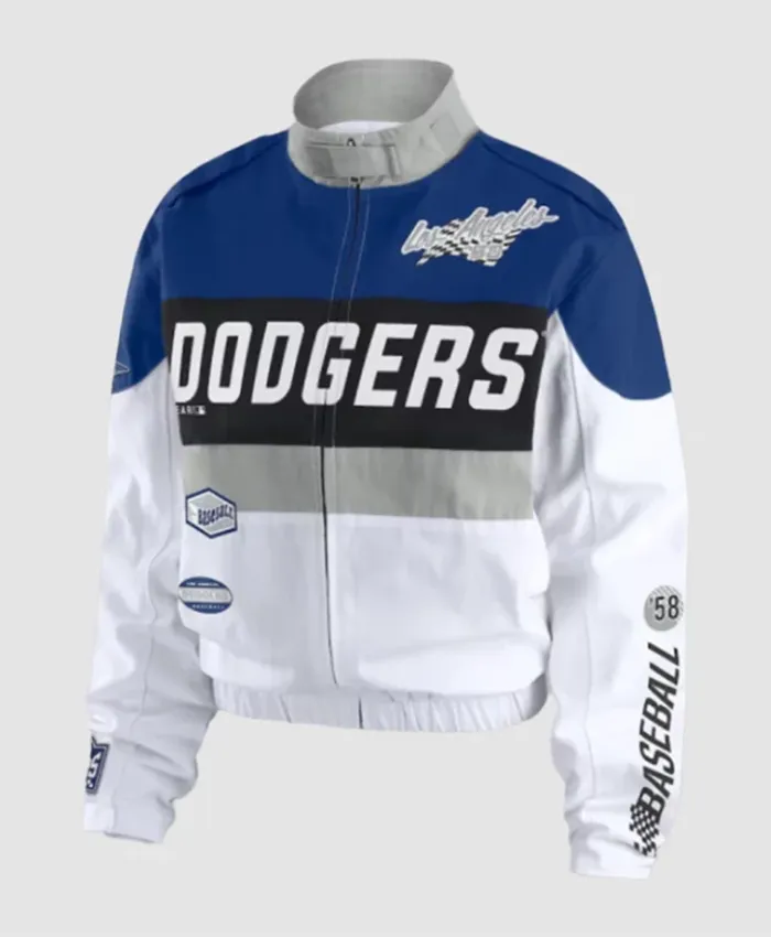 Los Angeles Dodgers Racer Zip up Jacket