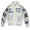 Louis Vuitton Bugs Bunny Fw22 White Varsity Jacket