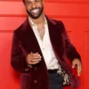 Lucien Laviscount Emily In Paris S05 Velvet Blazer