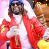 Macy’s Thanksgiving Day Parade 2025 Lil Jon Red Leather Hooded Jacket