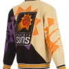 Madison Nelson Phoenix Suns Split All Over Black and Tan Jacket