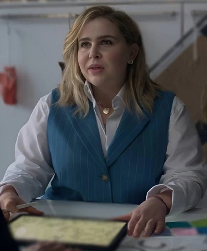 Mae Whitman Twelve Dates Til Christmas S01 Blue Vest