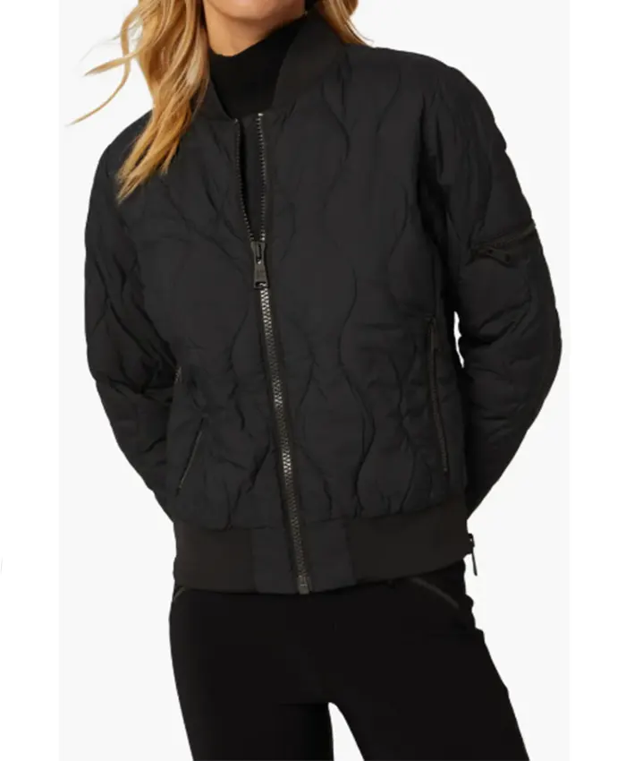 Maggie Bell FBI S08 Quilted Bomber Jacket For Sale