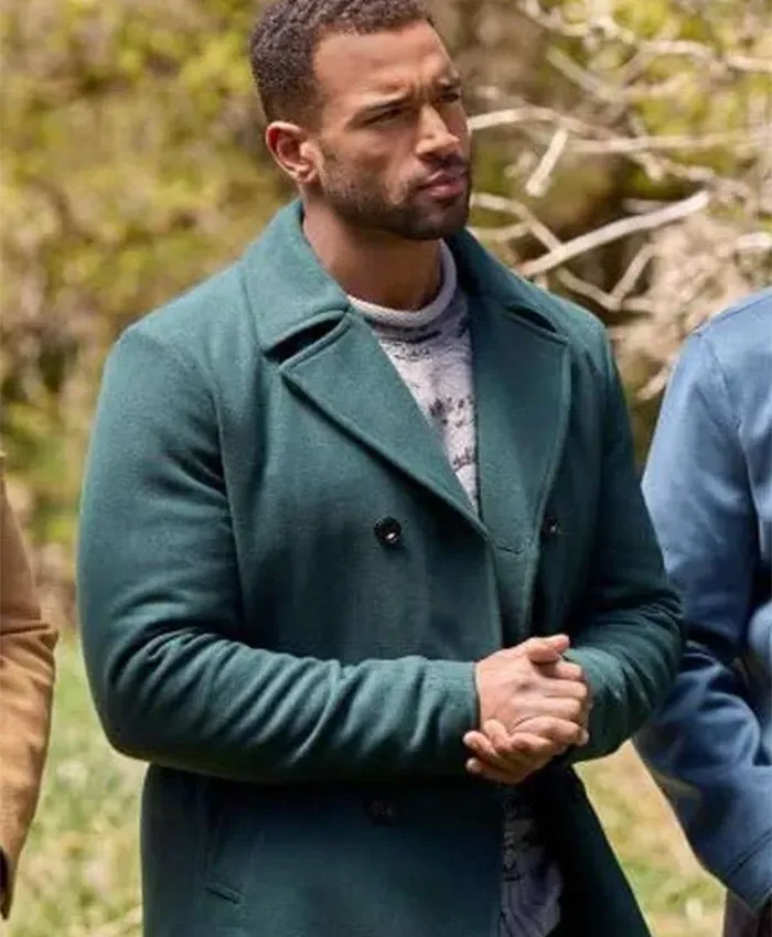 Marcus Brodie Finding Mr. Christmas S02 Peacoat For Sale