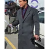 Mario Lopez The Christmas Spark Grey Wool Coat For Sale