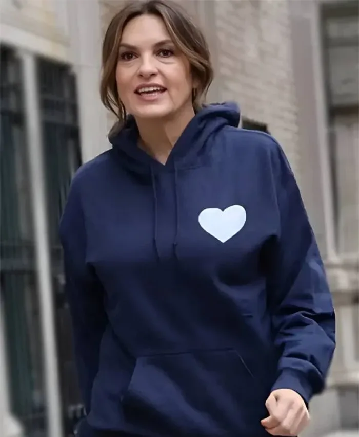 Mariska Hargitay Joyful Heart Foundation Blue Hoodie For Sale