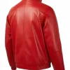 Marty Supreme 2025 Timothee Chalamet Red Leather Jacket