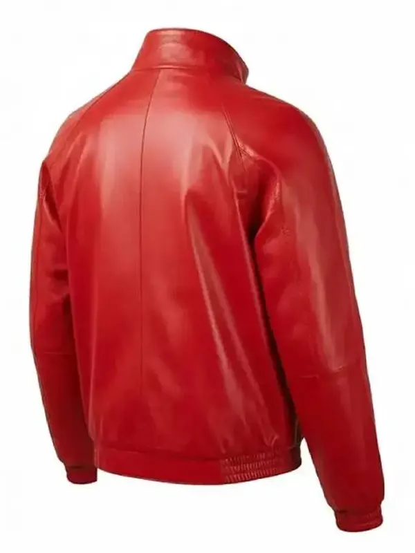Marty Supreme 2025 Timothee Chalamet Red Leather Jacket