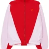 Marty Supreme Red and White  USA Track Jacket for Men and Women