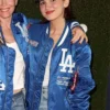 Maude Apatow World Series LA Dodgers Blue Jacket