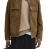 Mayor of Kingstown S04 Brown Suede Jacket For Sale