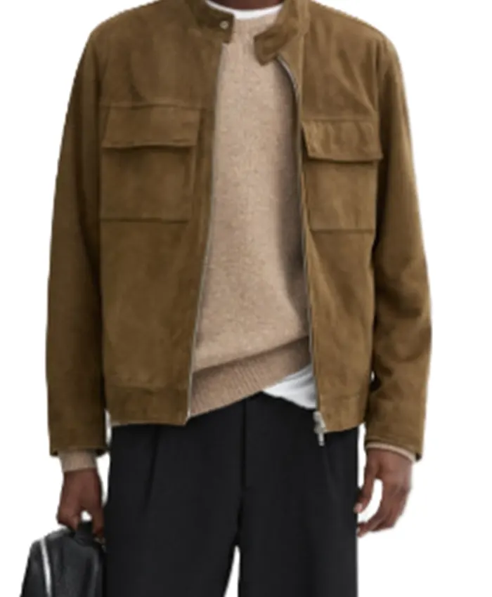 Mayor of Kingstown S04 Brown Suede Jacket For Sale