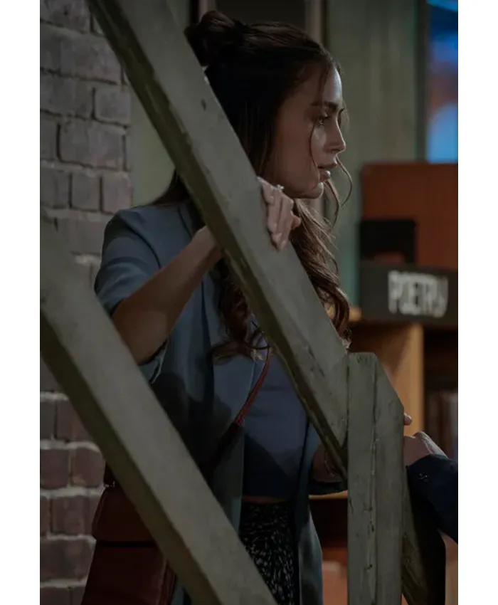 Melissa Barrera The Copenhagen Test S01 Blue Blazer For Sale