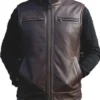 Men’s Brown Leather Vest