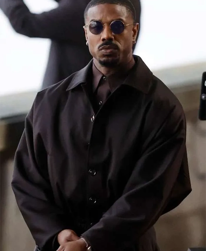 Michael B Jordan The Thomas Crown Affair Black Jacket For Sale