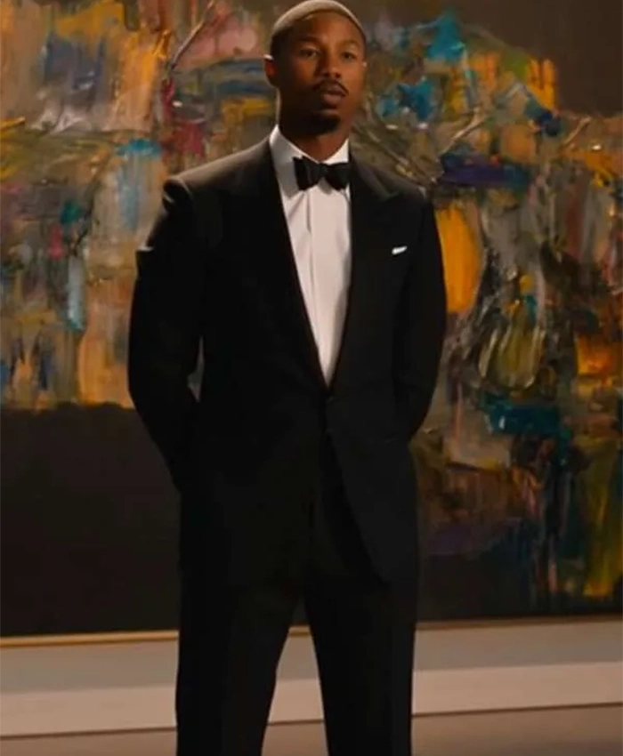 Michael B Jordan The Thomas Crown Affair Black Suit
