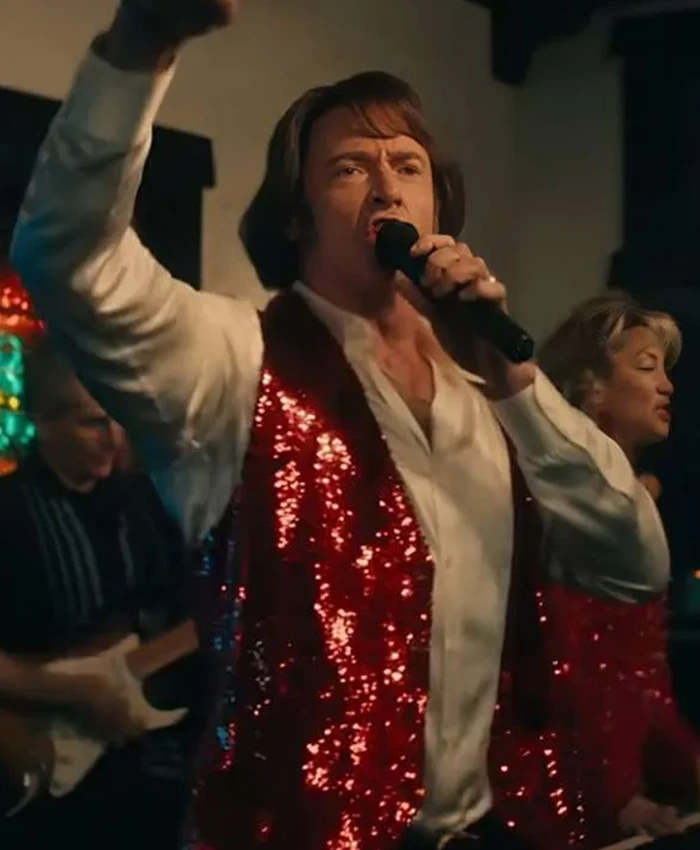 Mike Sardina Song Sung Blue Sequin Vest