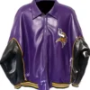 Minnesota Vikings Leather Jacket Style 5