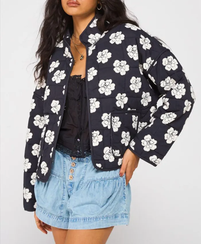 Moira Wells Mistletoe Murders S02 Floral Print Jacket For Sale