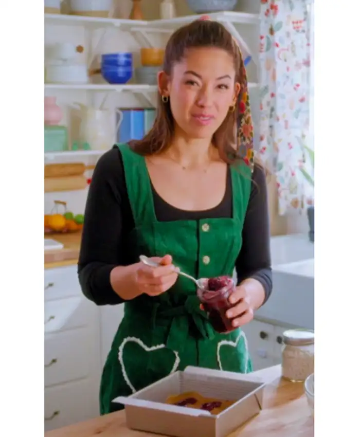 Molly Yeh Girl Meets Farm S15 Green Heart Pocket Jumpsuit