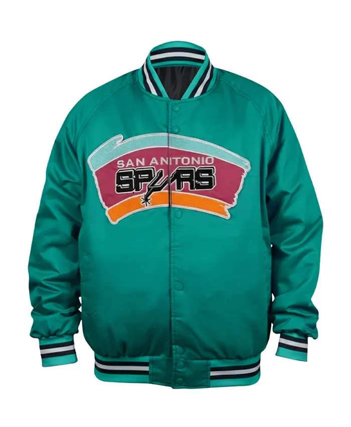 NBA San Antonio Spurs Satin Bomber Jacket