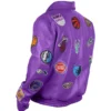 NBA Teams Collage Jeff Hamilton Purple Jacket For Men and Women