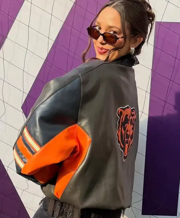 National Football League 2025 Alannah Davidson Chicago Bears Leather Jacket