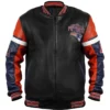 New England Patriots Black Varsity Leather Jacket