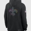 New Orleans Saints 2025 Crucial Catch Black Hoodie For Sale
