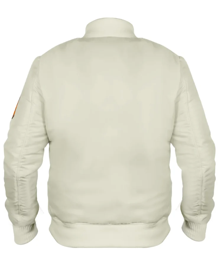 New York Knicks Pinstripe Off White Bomber Jacket For Men and Women