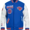 New York Knicks Turn It Up Wool Varsity Jacket