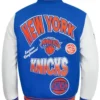 New York Knicks Turn It Up Wool Varsity Jacket For Sale