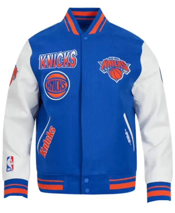 New York Knicks Turn It Up Wool Varsity Jacket