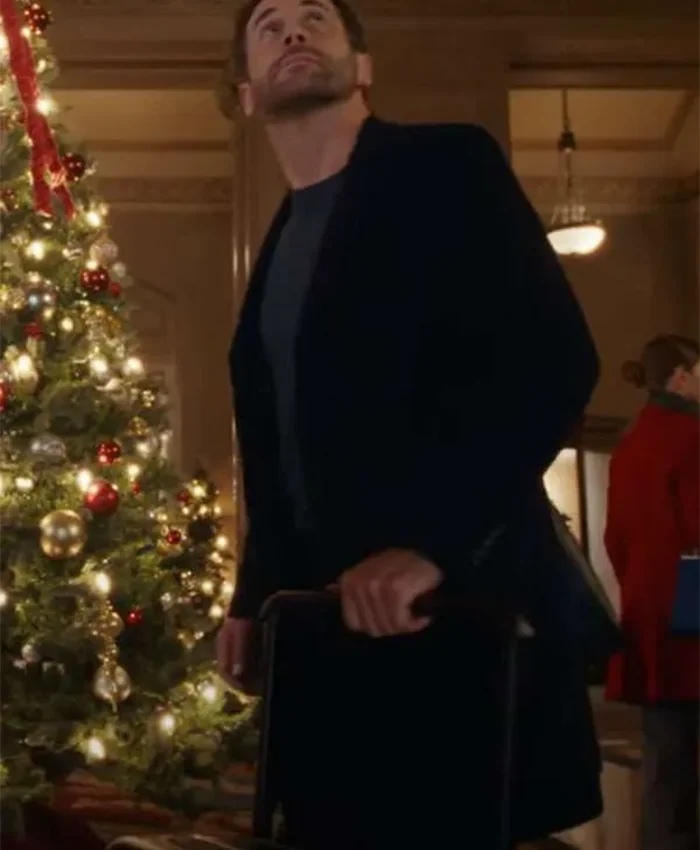 Niall Matter We Met in December Blue Wool Coat For Sale
