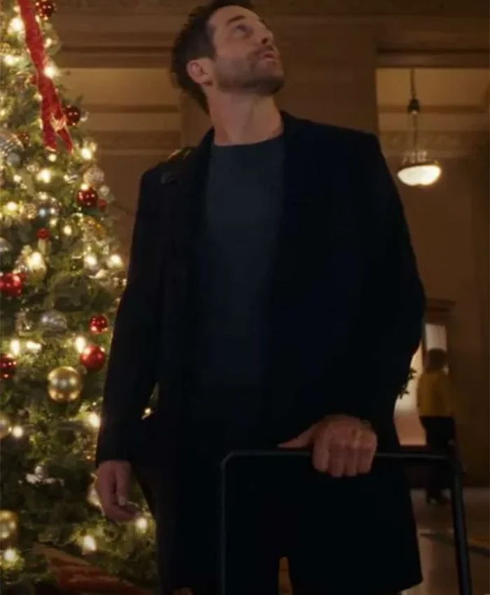 Niall Matter We Met in December Blue Wool Coat