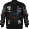 Nike Dodgers World Series Black Letterman Jacket Front